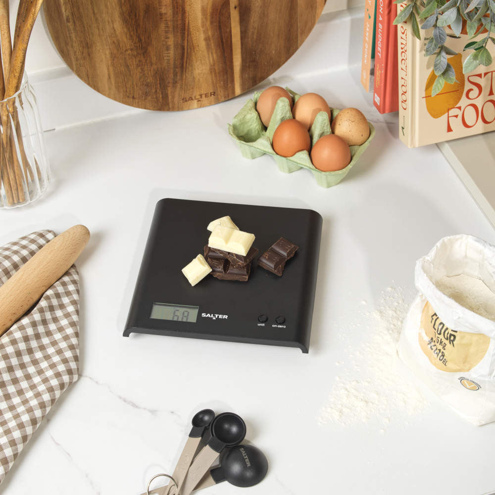 Salter Digital Kitchen Scale Up To 3Kg Black 5054061478853