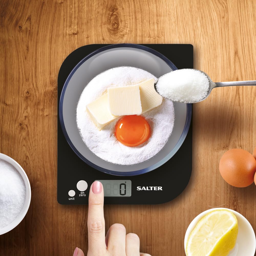 Salter Digital Kitchen Scale Up To 5Kg Black 5054061480689