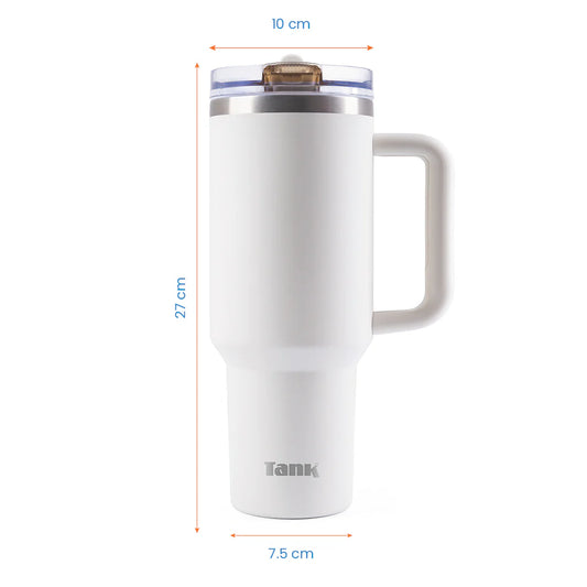 Tank Quencher 1200ml Stainless Steel Bottle BPA free insulated Leakproof Cream 6223003247751