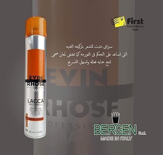 Evin Rhose Hair Spray Extra Hold 500M 8007675734164