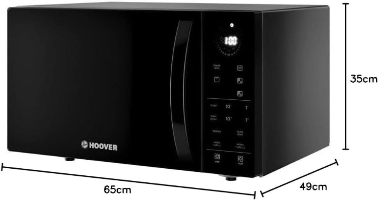 Hoover Microwave 25 Liter With Grill 900W Black HMG25STB-EGY 8059019027999