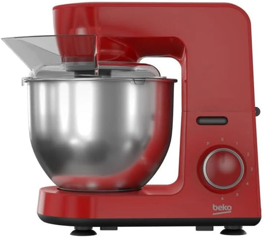 Beko Mixer 1500 Watts Capacity 5 Liters 6 Speeds Turkish Red MM5371 8690842631535