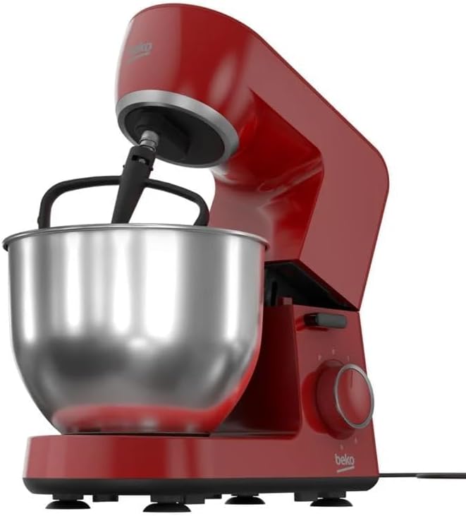 Beko Mixer 1500 Watts Capacity 5 Liters 6 Speeds Turkish Red MM5371 8690842631535