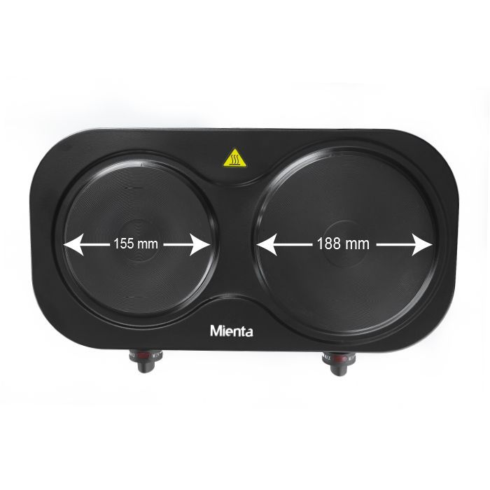 Mienta Duetto Hot Plates 2Burners 2500W 4897129250135