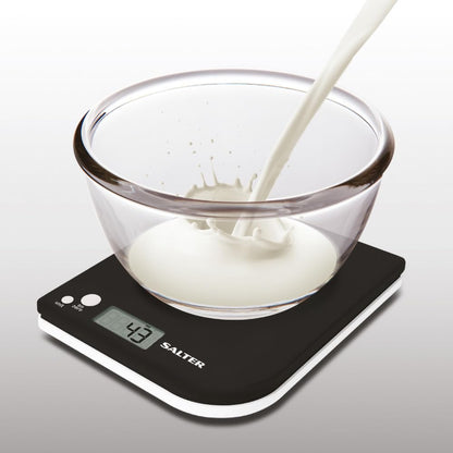 Salter Digital Kitchen Scale Up To 5Kg Black 5054061480689