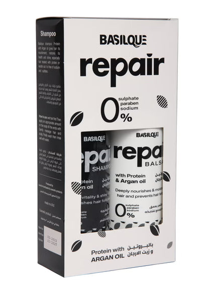 مجموعة بازيلك شامبو + بلسم زيرو سلفات 500مل 6222001305296