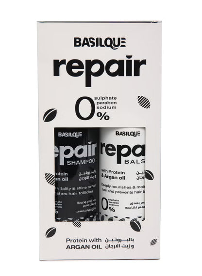 مجموعة بازيلك شامبو + بلسم زيرو سلفات 500مل 6222001305296