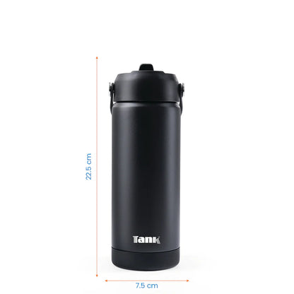 Tank Move 550ml Stainless Steel Bottle BPA free insulated Leakproof Black 6223003247614
