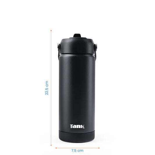 Tank Move 550ml Stainless Steel Bottle BPA free insulated Leakproof Black 6223003247614