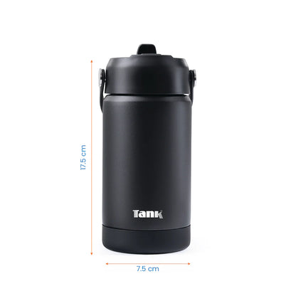 Tank Move 350ml Stainless Steel Bottle BPA free insulated Leakproof Black 6223003247669