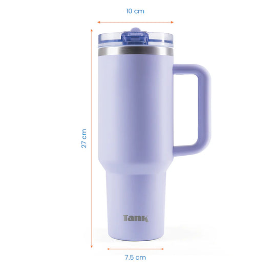 Tank Quencher 1200ml Stainless Steel Bottle BPA free insulated Leakproof Lavender 6223003247720
