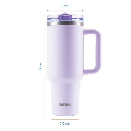 Tank Quencher 1200ml Stainless Steel Bottle BPA free insulated Leakproof Flora 6223003247737