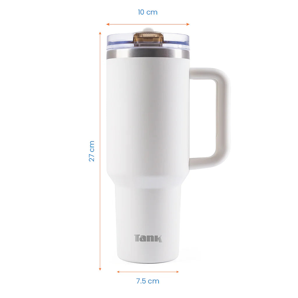 Tank Quencher 1200ml Stainless Steel Bottle BPA free insulated Leakproof Cream 6223003247751