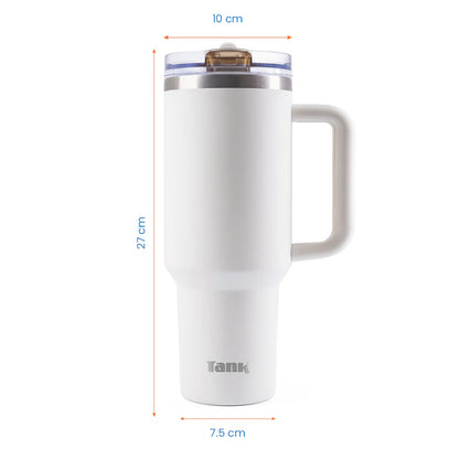 Tank Quencher 1200ml Stainless Steel Bottle BPA free insulated Leakproof Cream 6223003247751