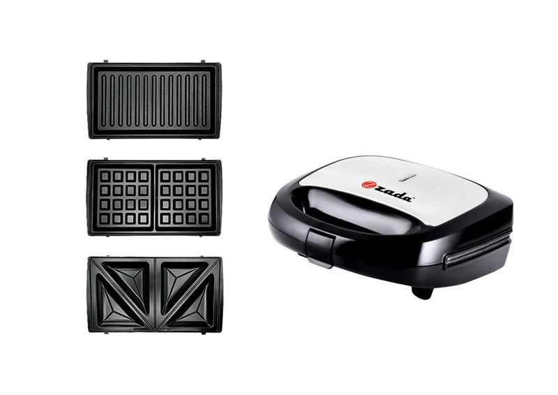 صانع الساندوتشات  3*1 وافل ميكر  - جريل - صانع الساندوتشات 800وات 6224001445927