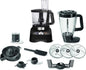 Moulinex FP824825 Double Force Food Processor 1000W 34 Functions 3L Bowl 2L Blender Manual Control Panel Easylock Safety System Black 6224008208037