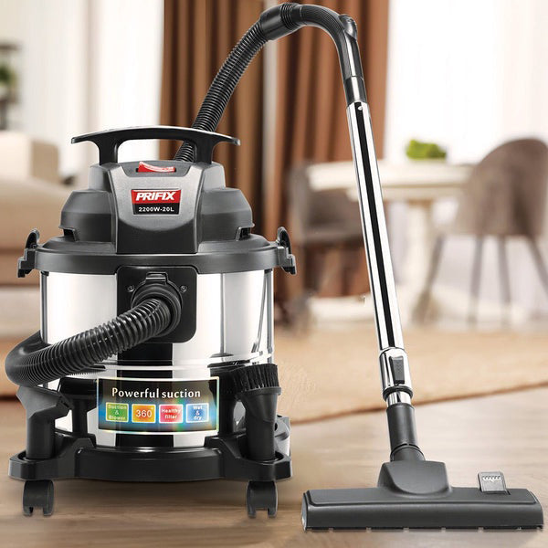 Prifix Tank Vacuum Cleaner 2200 Watt Black * Silver DVC2200 6224008439769