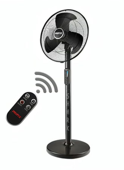 Prifix Shark Stand Fan With Remote Control 18 Inch Black SFS-181 6224008439912