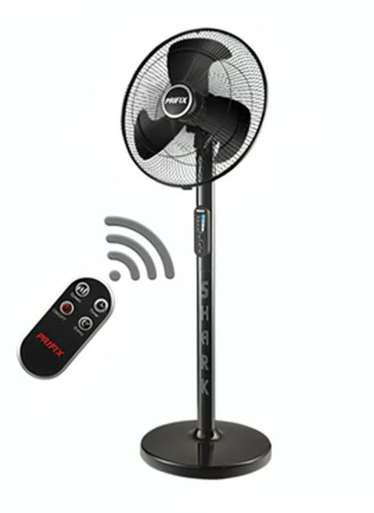 Prifix Shark Stand Fan With Remote Control 18 Inch Black SFS-181 6224008439912