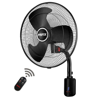 مروحة حائط بريفيكس شارك 18بوصة مع ريموت كنترول أسود WFS-181 6224008439929