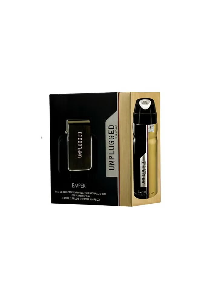 Emper UMPLUGGED For Men 80ML & Spry 200ML 6291108522981