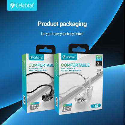 سماعات Celebrat SE8 الرياضيه لون اسود 6925146988934