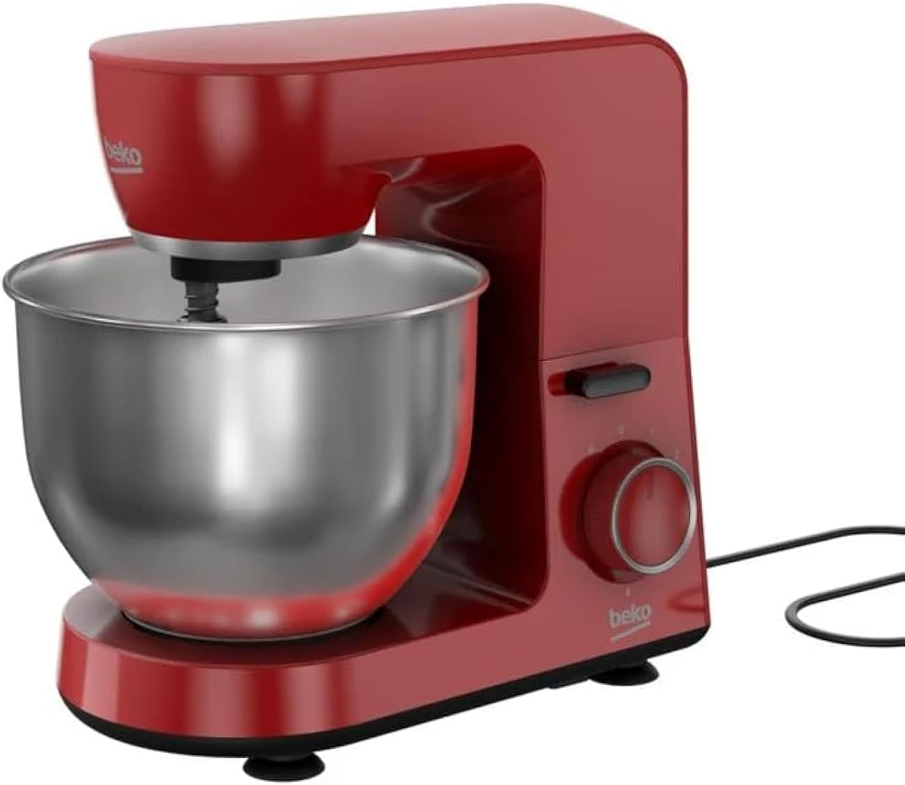 Beko Mixer 1500 Watts Capacity 5 Liters 6 Speeds Turkish Red MM5371 8690842631535