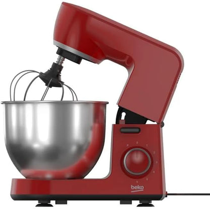 Beko Mixer 1500 Watts Capacity 5 Liters 6 Speeds Turkish Red MM5371 8690842631535