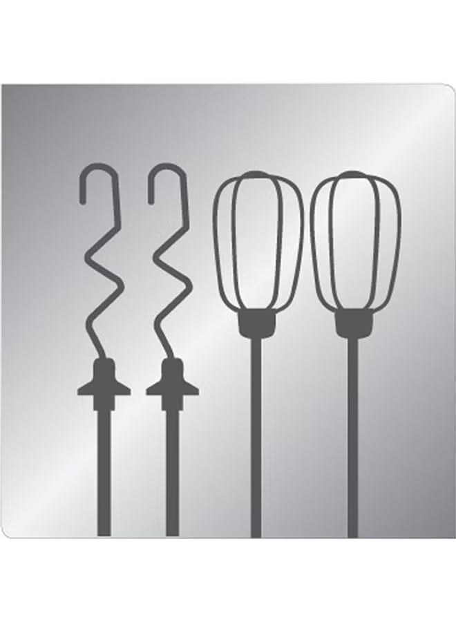 خلاط يدوي ماستر ميكس 5سرعات 425واط HM400BEG أبيض رمادي 8697975601084