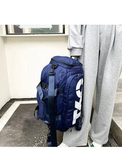 حقيبة T60 رياضية حقيبة ظهر مع جيب حذاء مقاوم للماء كحلي AUF50002