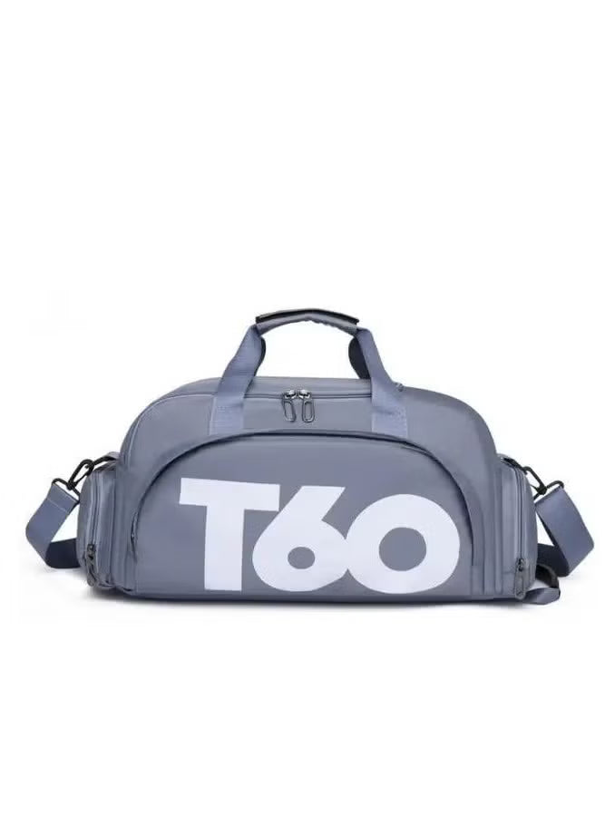 حقيبة T60 رياضية حقيبة ظهر مع جيب حذاء مقاوم للماء رصاصي AUF50004