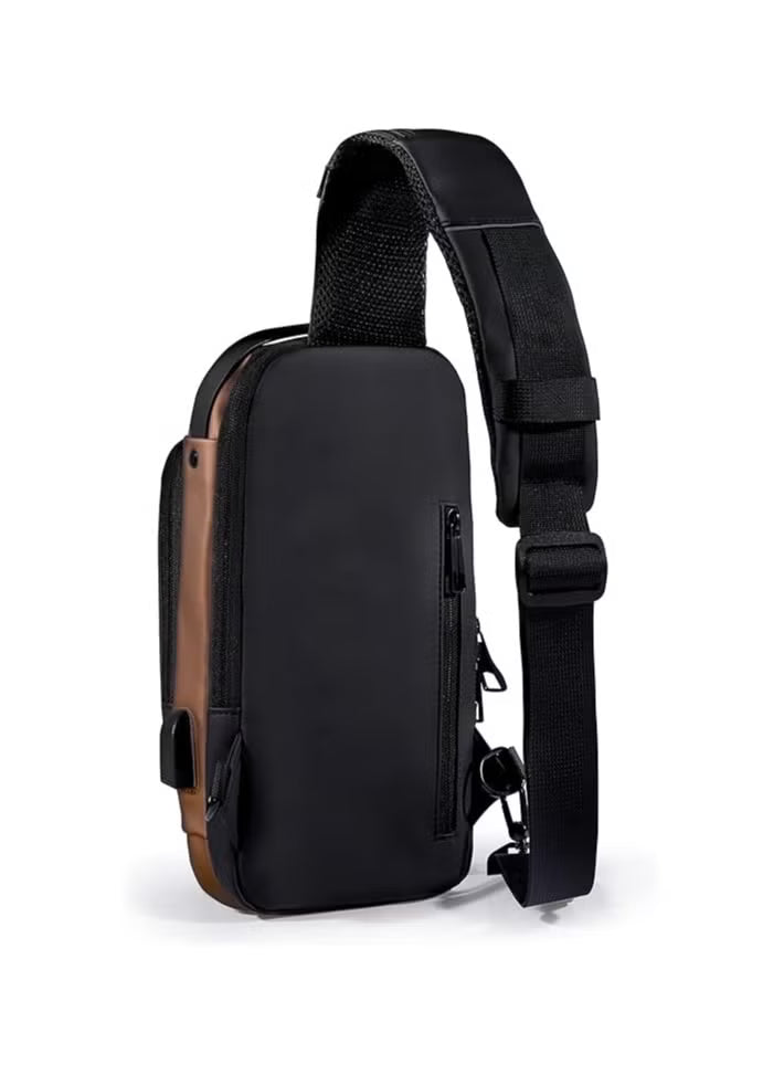 Bag Anti theft shoulder with USB charging port Brazen AUF50008
