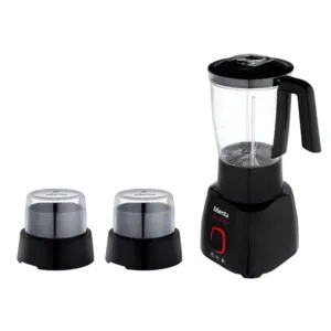 Mienta Blender With 2 Grinders - 450W - 1.7L - Black - BL1361B
