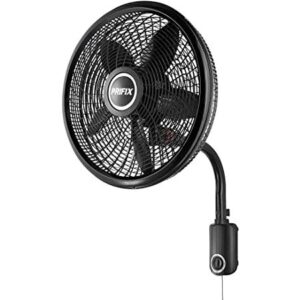 Perfix Wall Fan, 21 Inch, Black - WFJ-210