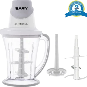 Sary Chopper, 500 Watt, 2 Liter, White, SR-CH210035-EG, Guaranteed by Raya